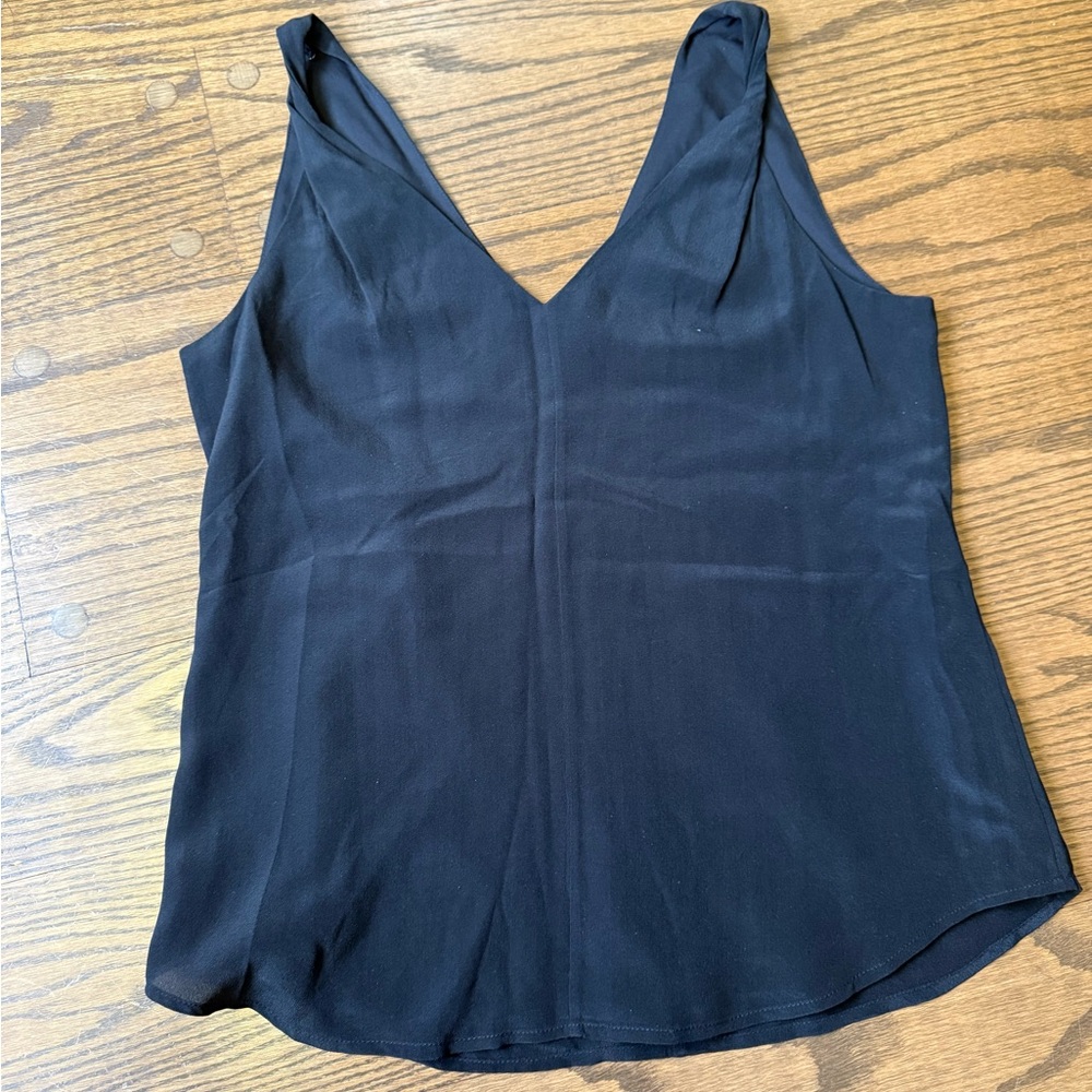 Banana Republic 100% Silk Black Tank